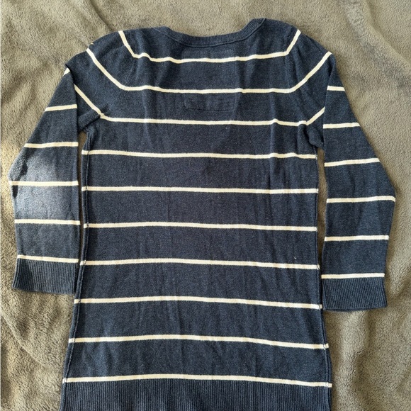 Vintage Hollister Dark Blue Striped Long Sleeve Top - Picture 8 of 9